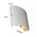 Ver imagem 3 de Arandela Lentille Double Sobrepor Led 4w 3000k Bivolt Lumanti Branco