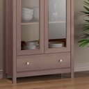 Ver imagem 5 de Cristaleira para Sala de Jantar 2 Portas de Vidro 1 Gaveta 181cm x 80cm