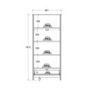 Ver imagem 3 de Cristaleira de Vidro 2 Portas 1 Gaveta E-954