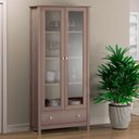 Ver imagem 1 de Cristaleira de Vidro 2 Portas 1 Gaveta E-954