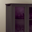 Ver imagem 5 de Cristaleira para Sala de Jantar 2 Portas de Vidro 1 Gaveta 181cm x 80cm