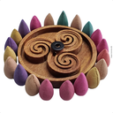 Ver imagem 1 de Incensário Cascade Madeira Símbolos Celtas com 10 Cones de Incenso