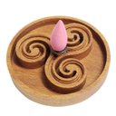 Ver imagem 2 de Incensário Cascade Madeira Símbolos Celtas com 10 Cones de Incenso