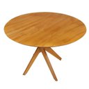 Ver imagem 6 de Conjunto Sala de Jantar Mesa Tampo Redondo Madeira Maciça com 4 Cadeiras Rafa Espresso Móveis