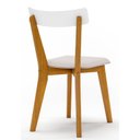 Ver mais imagens de Conjunto Sala de Jantar Mesa Tampo Redondo Madeira Maciça com 4 Cadeiras Rafa Espresso Móveis