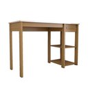 Ver imagem 2 de Mesa Escrivaninha Room 1 Gaveta 2 Prateleiras 100% Mdf Branco Brilho/amêndia - Panorama Móveis