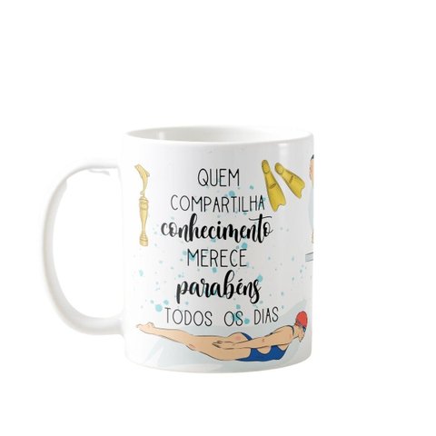 Caneca Presente Dia Dos Professores Professora de Natação