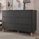 Ver imagem 1 de Cômoda 6 Gavetas 100% MDF Logan