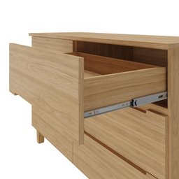 Cômoda 6 Gavetas 100% MDF Logan - 5