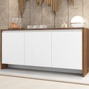 Ver imagem 2 de Balcao Buffet 50523 3 Portas 160cm Cedro Branco Dcasa