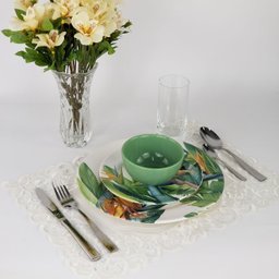 Aparelho de Jantar - Flor Estrelítzia (12 Peças) - 4