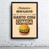 Quadro Dinheiro Gasto Com Comida A4 - 1