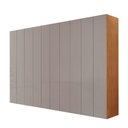 Ver imagem 1 de Roupeiro Casal Everest em Mdf 10 Portas e 10 Cabideiros Naturalle/off White sem Gavetas
