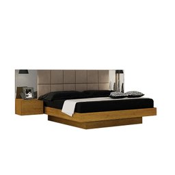 Cama Casal/Queen Cabeceira com 2 Mesas de Apoio Braga - 2