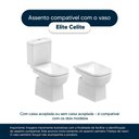 Ver imagem 4 de Assento Sanitário Laqueado Soft Close Elite Preto para Vaso Celite