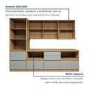 Ver imagem 7 de Cozinha Completa Modulada 8 Peças 11 Portas 10 Gavetas com Rodapé Norten Verde/Nature