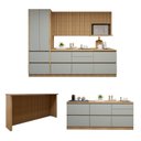 Ver imagem 2 de Cozinha Completa Modulada 8 Peças 11 Portas 10 Gavetas com Rodapé Norten