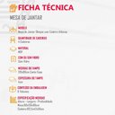 Ver imagem 3 de Mesa Olímpia 120cm Em Mdf E 4 Cadeiras Athenas Moderna