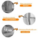 Ver imagem 2 de Mesa Olímpia 120cm Em Mdf E 4 Cadeiras Athenas Moderna
