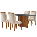 Ver imagem 6 de Mesa Olímpia 120cm Em Mdf E 4 Cadeiras Athenas Moderna