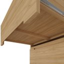 Ver imagem 7 de Mesa de Cabeceira 3 Gavetas em MDF e Pés em Madeira Maciça Logan Olmo Italiano Yescasa Bege