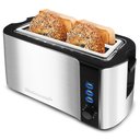 Ver imagem 1 de Elite Gourmet Ect-3100 Torradeira 4 Fatias Slots Largos Preto/inox