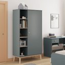 Ver imagem 1 de Guarda Roupa Infantil 1 Porta 5 Nichos Esteban Finestra Móveis