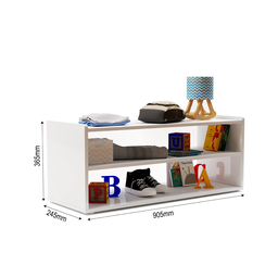 Sapateira Nicho Infantil Horizontal Organizador de Objetos e Decoração em Mdf Robusto - 2