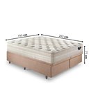 Ver imagem 2 de Base Box Baú King 193x203 Linho com Colchão Audaz Molas Ensacadas