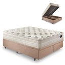 Ver imagem 1 de Base Box Baú King 193x203 Linho com Colchão Audaz Molas Ensacadas