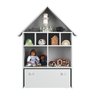 Casinha Organizadora de Brinquedos Infantil 100% Mdf Plancasa Cinza Cristal Tx - 1