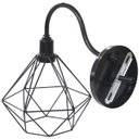 Ver imagem 5 de Luminária Arandela Parede Aramada Diamante Industrial Retro + Lâmpadas Led Vintage Preto