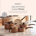 Ver imagem 6 de Jogo de Panelas Primea Cerâmica com 5 Peças - Brinox