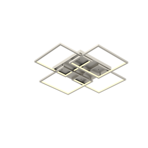 Plafon de Led Kanno 4 Aros Quadrados 84W