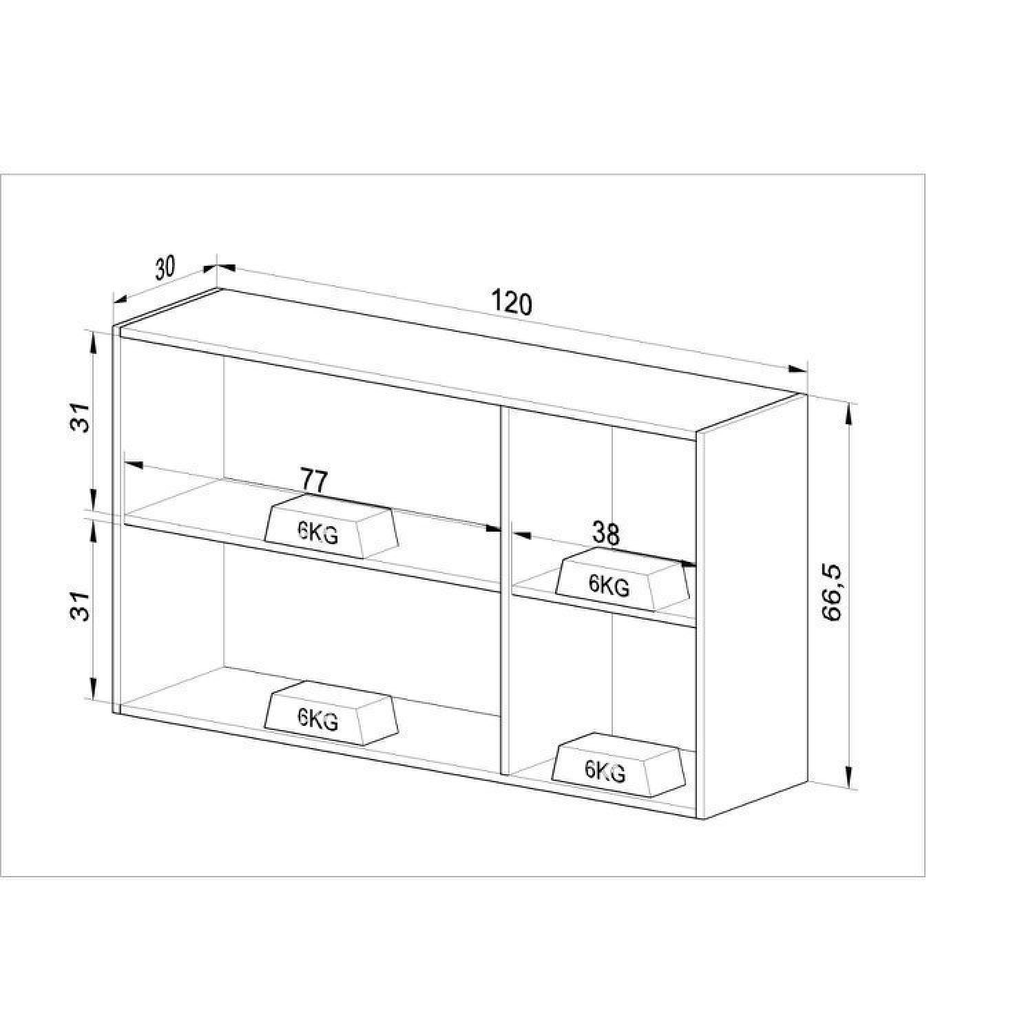 Cozinha Modulada 10 Peças Tampo Aéreo 3 Portas Balcão, Paneleiro Plátano  - 14