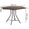 Mesa de Jantar Sextavada 122x108cm Tampo MDP - 3