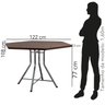 Mesa de Jantar Sextavada 122x108cm Tampo MDP - 6