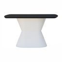 Ver imagem 3 de Mesa de Jantar Apollo Tampo Retangular 136x80cm Branco/Preto
