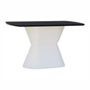 Ver imagem 1 de Mesa de Jantar Apollo Tampo Retangular 136x80cm Branco/Preto