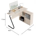 Ver imagem 5 de Escrivaninha Office em L Steel Off White – EJ Móveis