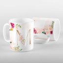 Ver imagem 1 de Caneca Letras Iniciais M Marsala