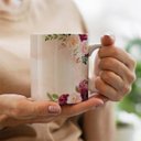 Ver imagem 3 de Caneca Letras Iniciais M Marsala