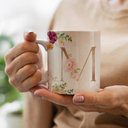 Ver imagem 2 de Caneca Letras Iniciais M Marsala