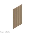 Ver imagem 2 de Kit 12 Painel Ripado Mdf 6mm Premium Alto Padrão 38,5x20cm:marrom-claro/kit 3