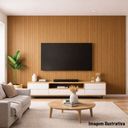 Ver imagem 1 de Kit 12 Painel Ripado Mdf 6mm Premium Alto Padrão 38,5x20cm:marrom-claro/kit 3