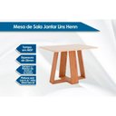 Ver imagem 2 de Sala de Jantar Completa Lins Sc91 Tampo Madeirado C/ Vidro Canto Reto 120x80cm e 4 Cadeiras Isa
