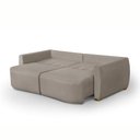 Ver imagem 5 de Sofá Cama Retrátil Itália 4 Lugares Design Orgânico em Linho Sala de Estar - 232 Cm