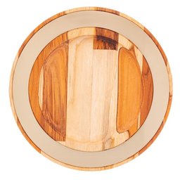 Sousplat Wolff Craft Teca de Madeira Chamapnhe 35cm - 1 Sousplat Wolff Craft Teca de Madeira Chamapnhe 35cm - 1