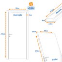Ver imagem 3 de Kit Porta de Madeira 210x80cm Frisada Laqueada Moldufama Abertura Direita Branco
