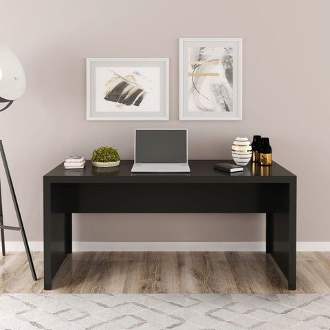 Mesa de Escritório 163x74 Cm Office Me4109 Preto